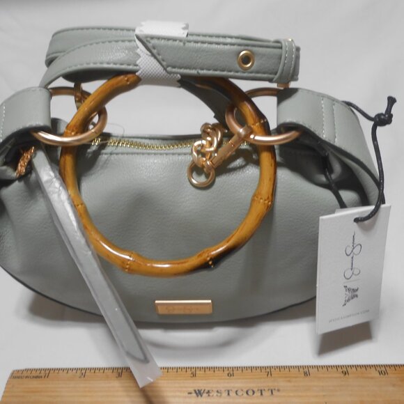 NEW EVANGELINE JESSICA SIMPSON HOBO BAMBOO BRACELET CROSSBODY HANDBAG PURSE 🎁👩 - Picture 3 of 15